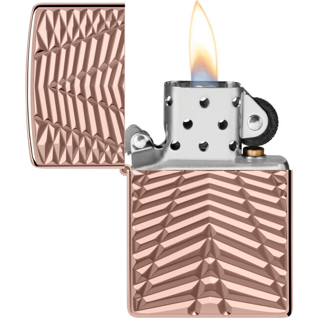 Lighter Zippo Armor Case Rose Gold Pattern