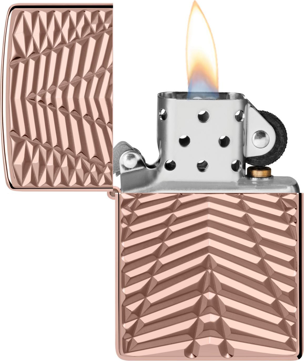 Aansteker Zippo Armor Case Rose Gold Pattern Haddocks