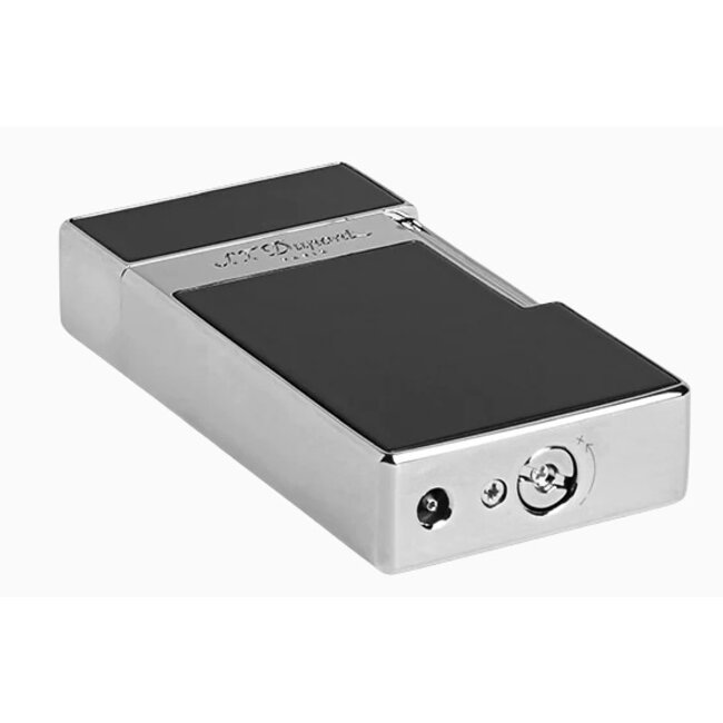 Aansteker S.T. Dupont Big D Black Lacquer/Chrome