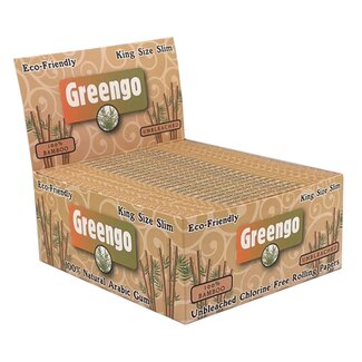 Greengo Greengo Bamboo Kingsize Slim Rolling Paper Box