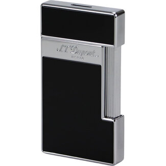 S.T. Dupont Aansteker S.T. Dupont Slimmy Black Lacquer/Chrome