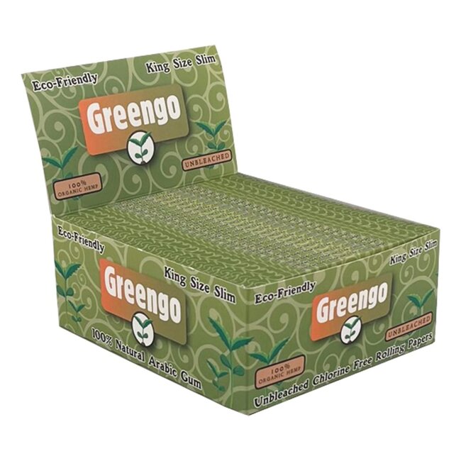 Greengo Hemp Kingsize Slim Rolling Paper Box