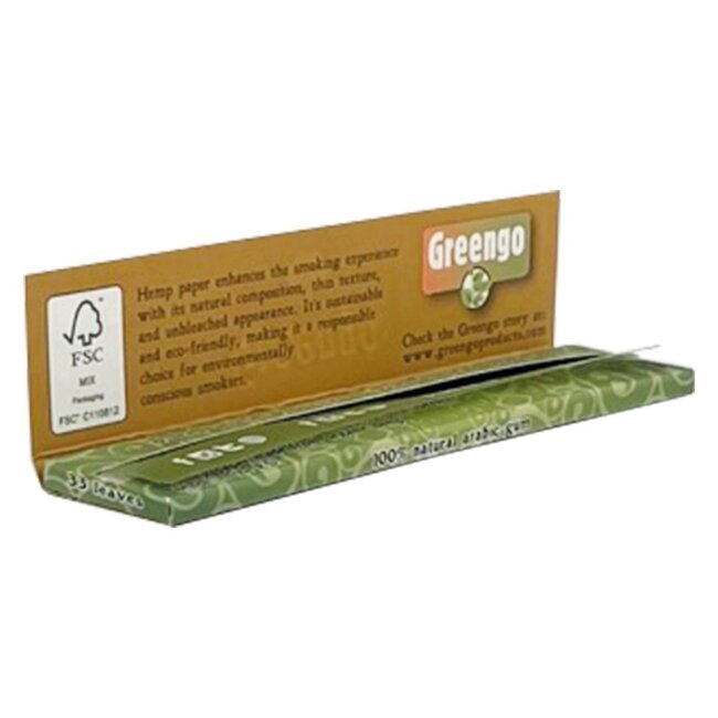 Greengo Hemp Kingsize Slim Vloei Box