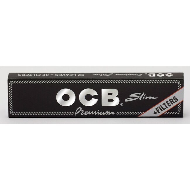 OCB Premium Kingsize Slim Rolling Paper Combi Pack Box
