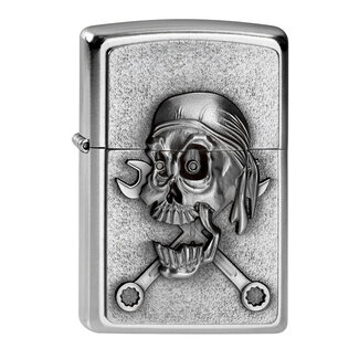 Zippo Aansteker Zippo Mechanic Skull Emblem