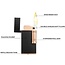 Colibri Lighter Colibri Julius II Black Rose Gold