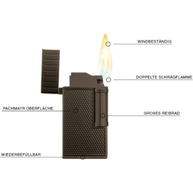 Aansteker Colibri Julius II Gunmetal