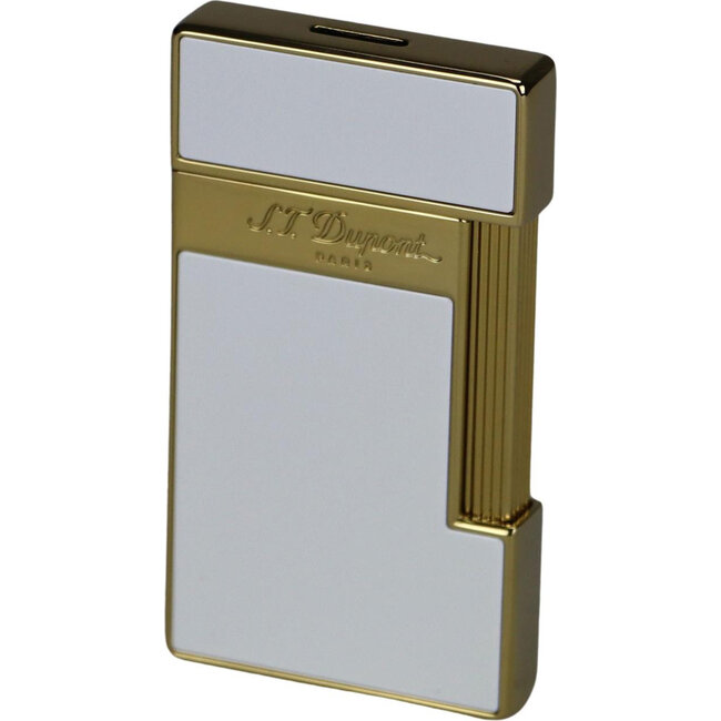 S.T. Dupont Aansteker S.T. Dupont Slimmy White Lacquer Gold