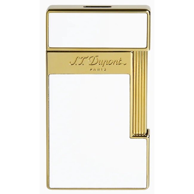 Aansteker S.T. Dupont Slimmy White Lacquer Gold