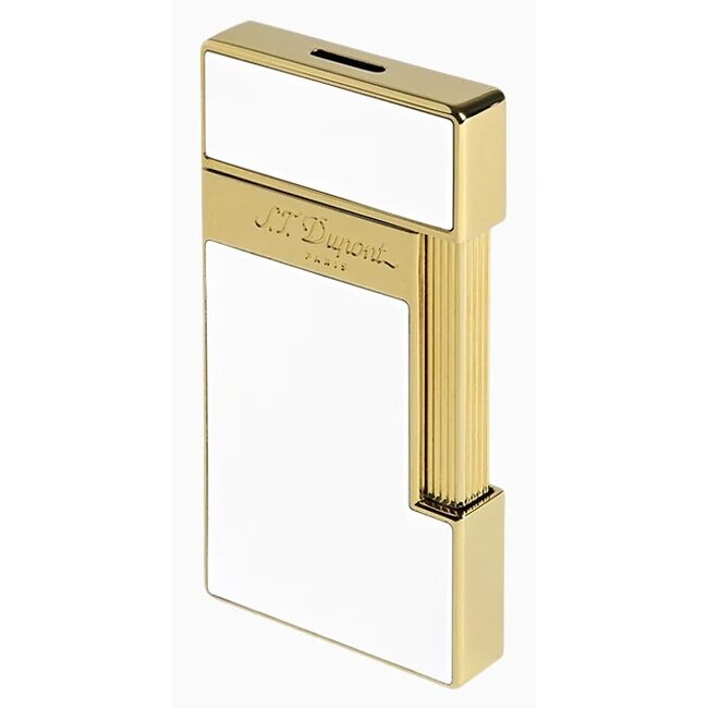 Aansteker S.T. Dupont Slimmy White Lacquer Gold