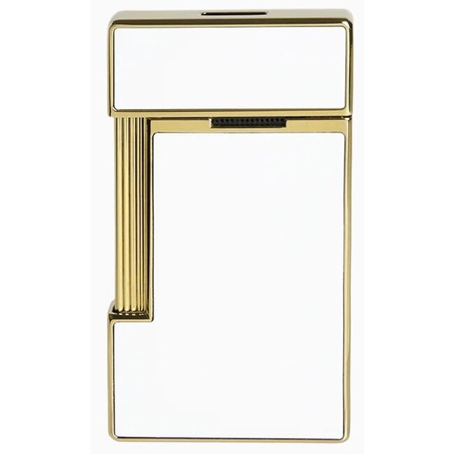 Aansteker S.T. Dupont Slimmy White Lacquer Gold