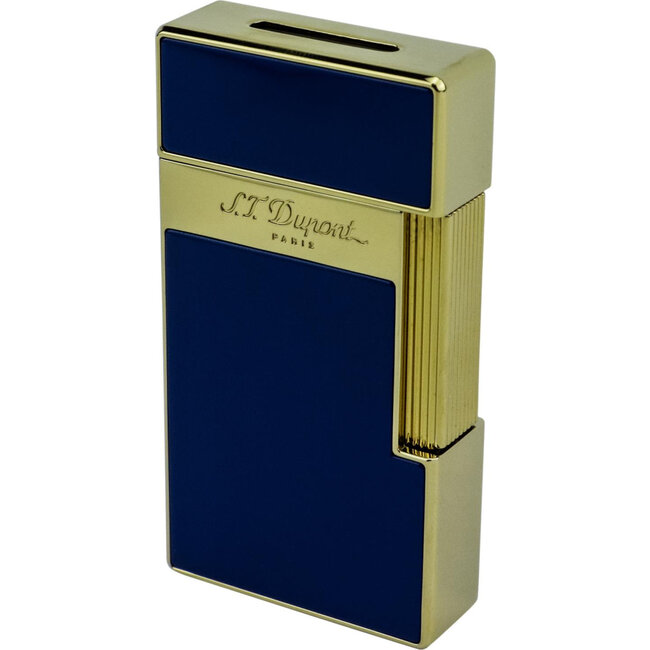 Lighter S.T. Dupont Big D Blue Lacquer/Gold