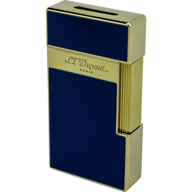 S.T. Dupont Aansteker S.T. Dupont Big D Blue Lacquer/Gold