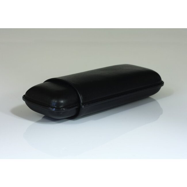 Martin Wess Cigar Case Smooth Black 2 Robustos
