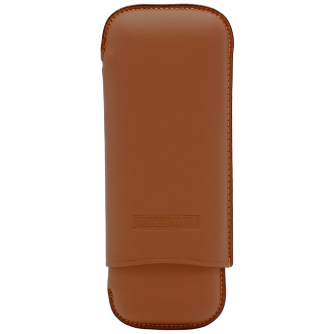 Martin Wess Cigar Case Smooth Natural 2 Robustos