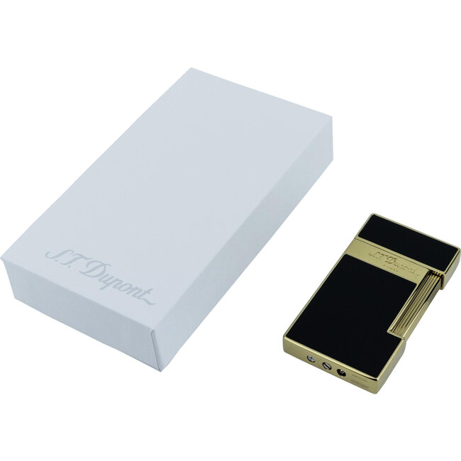 Aansteker S.T. Dupont Slimmy Black Lacquer Gold