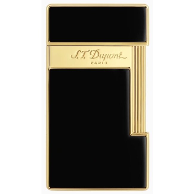 Aansteker S.T. Dupont Slimmy Black Lacquer Gold