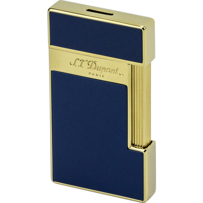 Aansteker S.T. Dupont Slimmy Blue Lacquer Gold