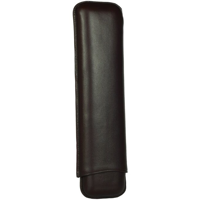 Martin Wess Sigarenetui Smooth Brown Leather 2 Churchills