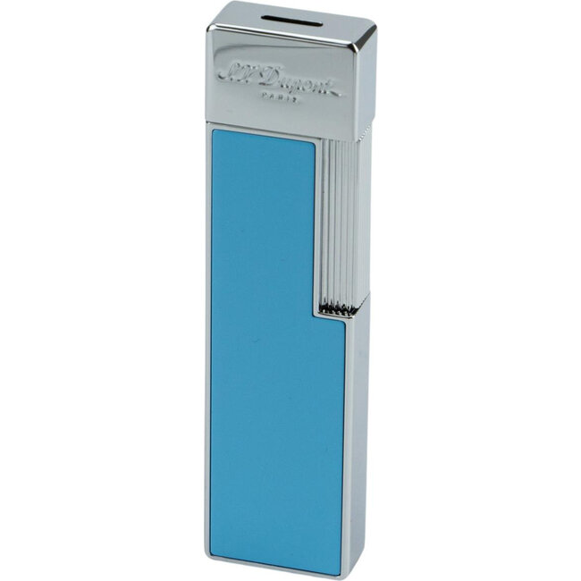 S.T. Dupont Lighter S.T. Dupont Twiggy Light Blue Lacquer Chrome