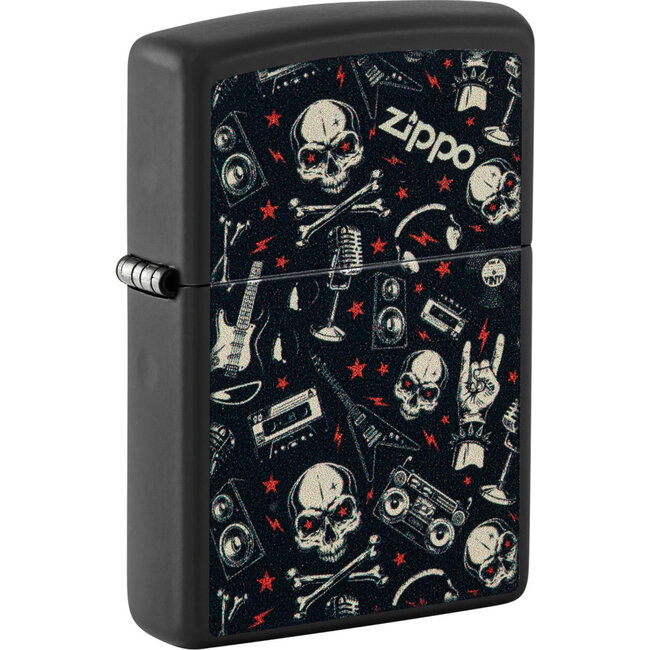 Aansteker Zippo Grunt Pattern with Skulls