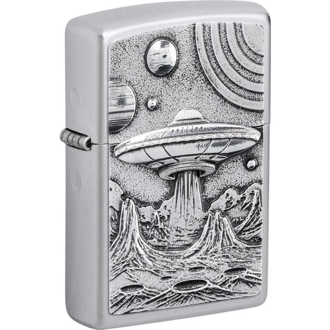 Lighter Zippo Alien Life UFO Emblem