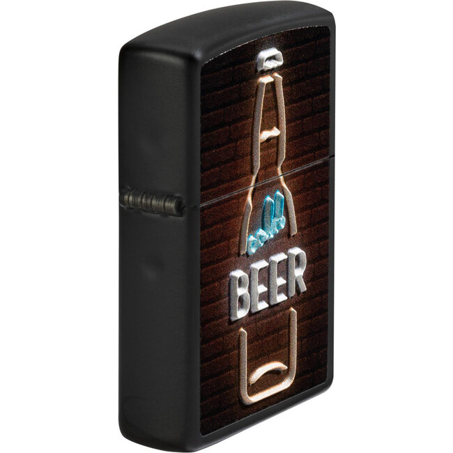 Aansteker Zippo 3D Print Cold Beer Sign