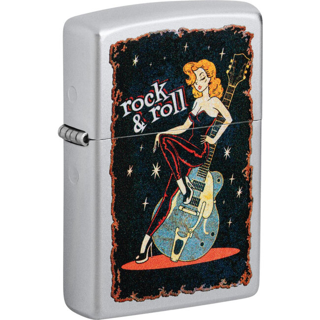 Zippo Aansteker Zippo Cool Chick Rock & Roll