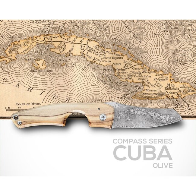 Cigar Knife Les Fines Lames Le Petit Compass Cuba Olive