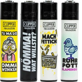 Clipper Set of 4 Clipper Lighters Ruhrpott