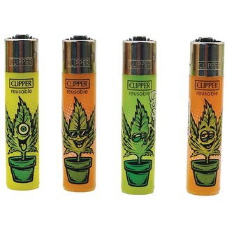 Clipper Set van 4 Clipper Aanstekers Crazy Hemp