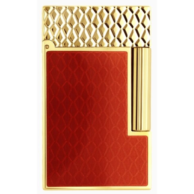 Aansteker S.T. Dupont Ligne 2 Dragon Burgundy Yellow Gold