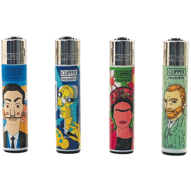 Clipper Set of 4 Clipper Lighters Famous Artists
