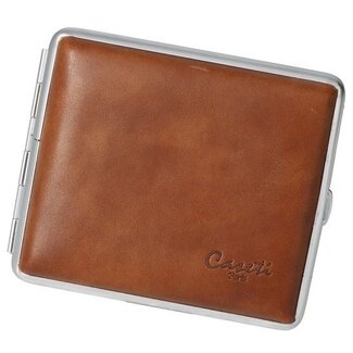 Caseti Cigarette Case Leather Light Brown