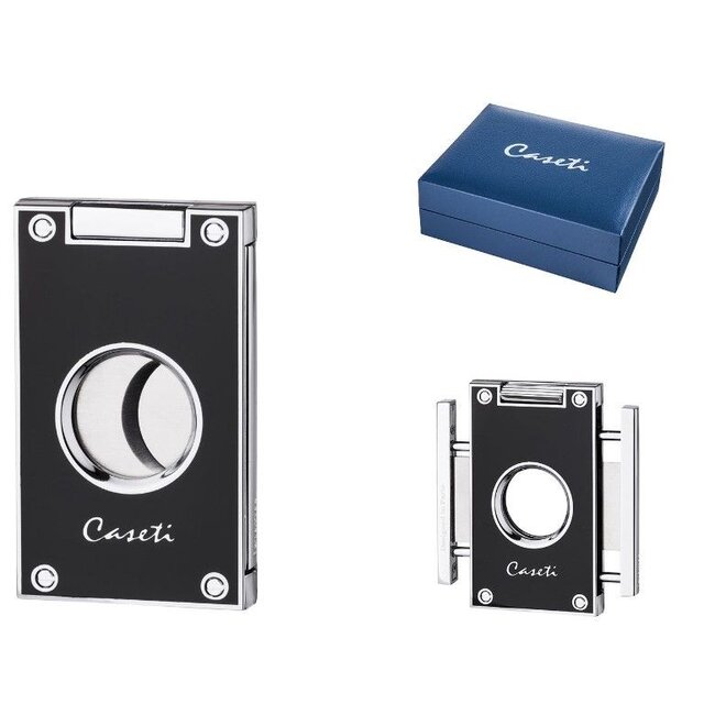 Cigar Cutter Caseti Cutter Two Blades Black