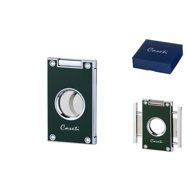 Cigar Cutter Caseti Cutter Two Blades Green