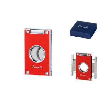 Caseti Cigar Cutter Caseti Cutter Two Blades Red