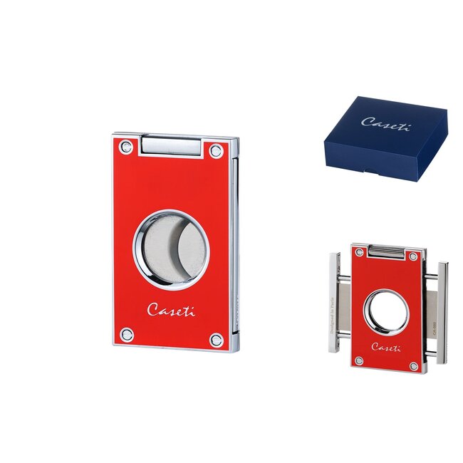 Cigar Cutter Caseti Cutter Two Blades Red