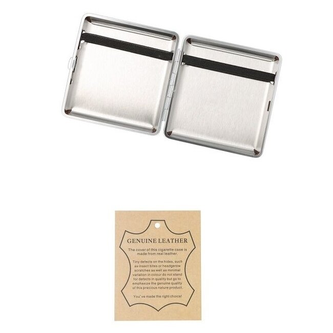 Cigarette Case Leather Brown