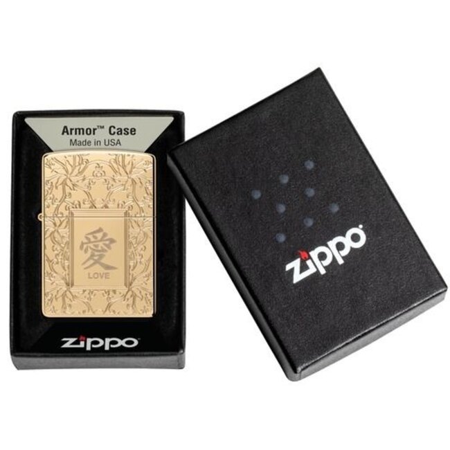 Aansteker Zippo Armor Case Chinese Sign Love