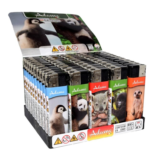 Set of 5 Adamo Lighters Baby Animals
