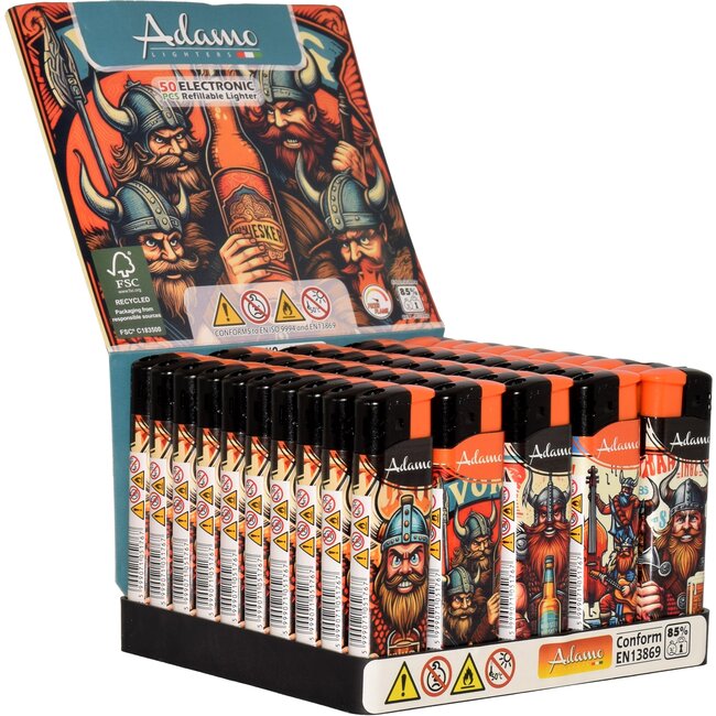 Set of 5 Adamo Lighters Viking Whiskey