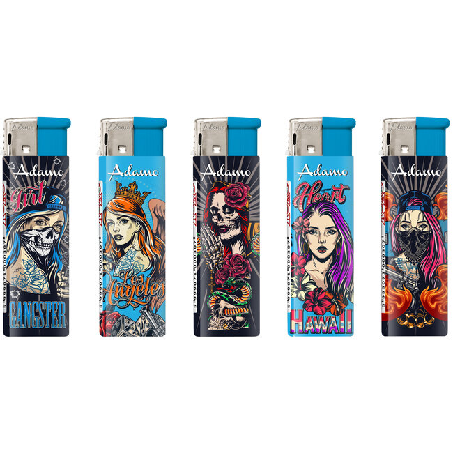Set of 5 Adamo Lighters Cool Girl