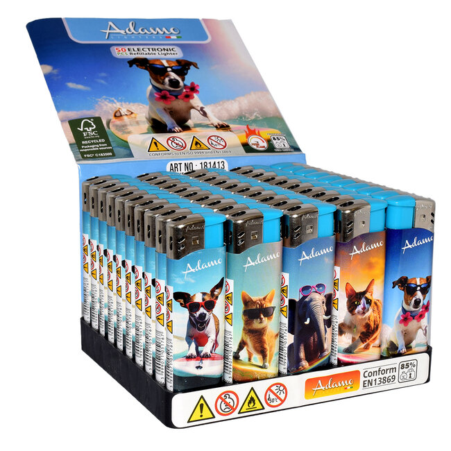 Set van 5 Adamo Aanstekers Summer Funny Animals