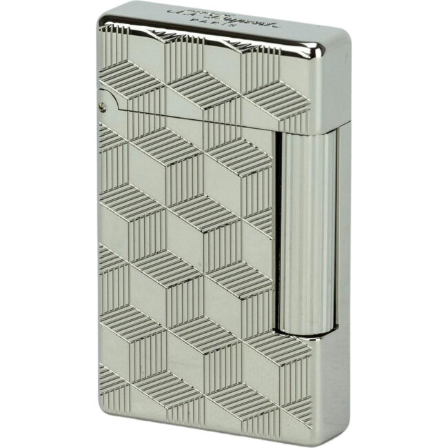 Aansteker S.T. Dupont Initial Line Silver Cube
