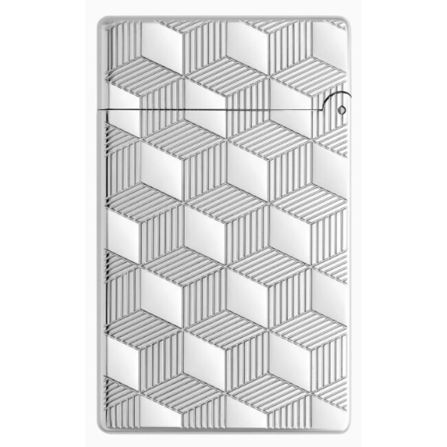 Aansteker S.T. Dupont Initial Line Silver Cube