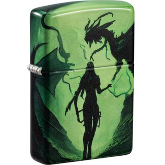 Zippo Aansteker Zippo Dragon Girl Glow in the Dark