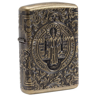 Zippo Lighter Zippo Armor Case Saint Benedict