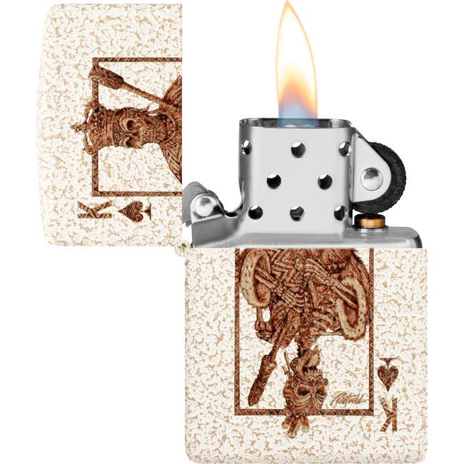 Lighter Zippo Playing Card King Skull