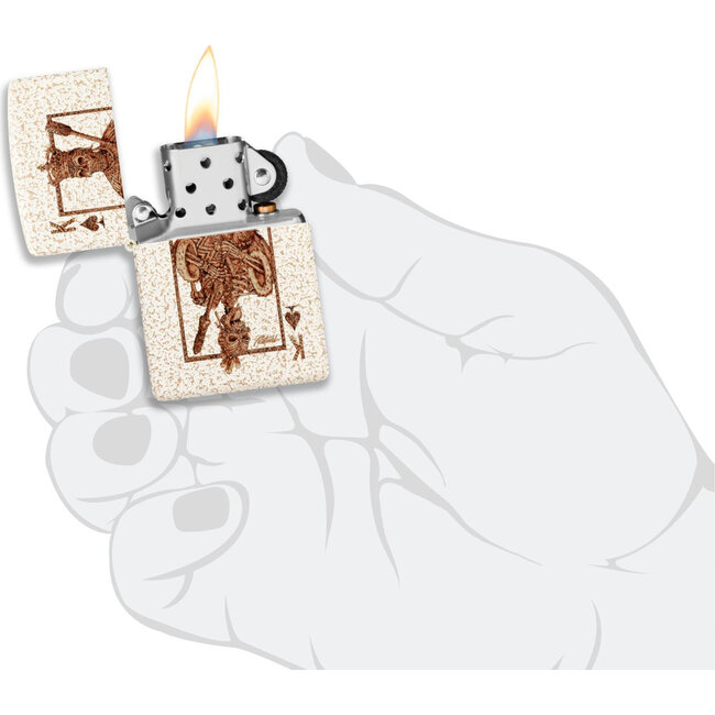 Lighter Zippo Playing Card King Skull